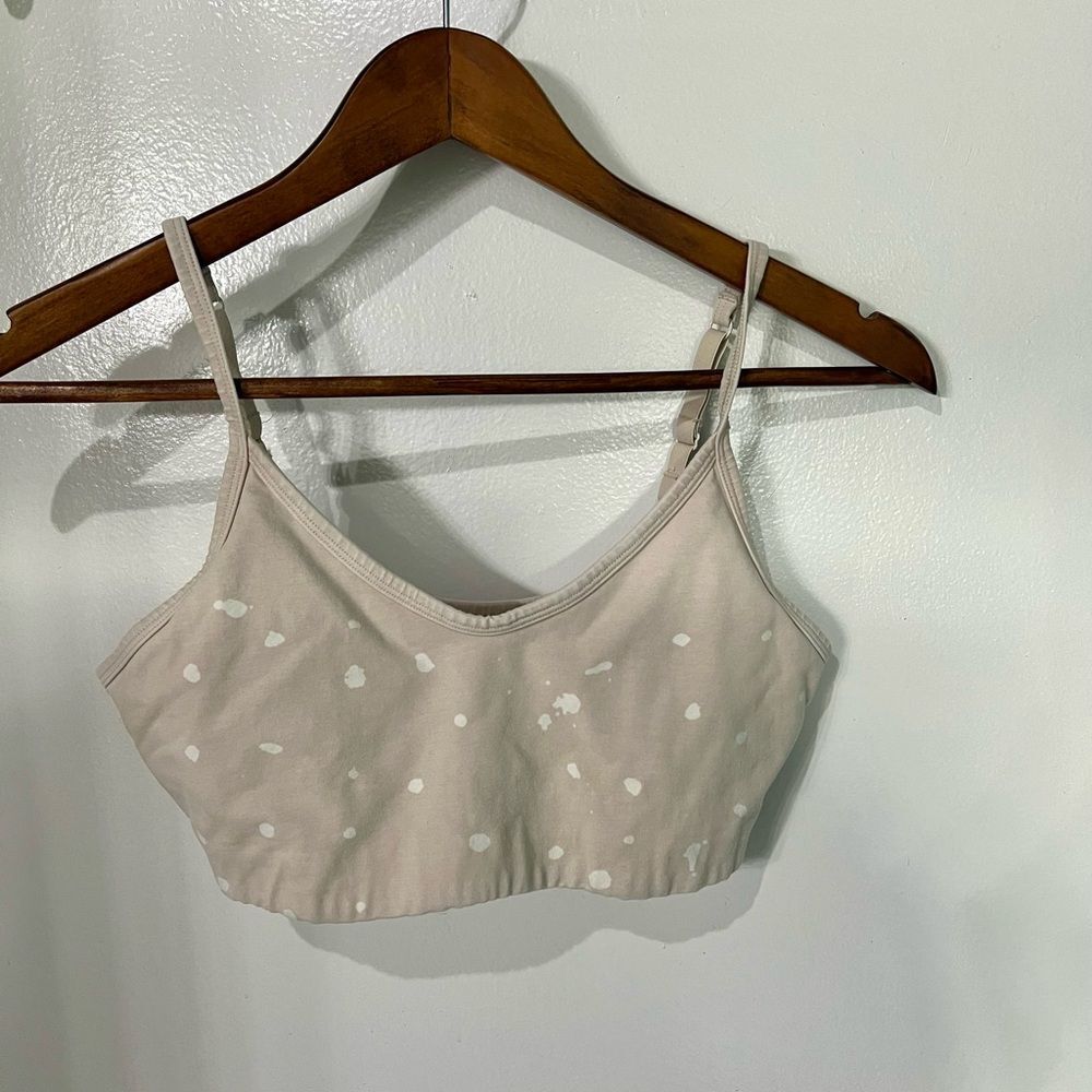 Aerie spotted acid washed sports bra size small